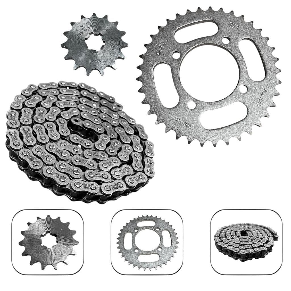 Kit Relação Transmissão Yamaha Crypton 105 1997 Até 2008 Aço 1045