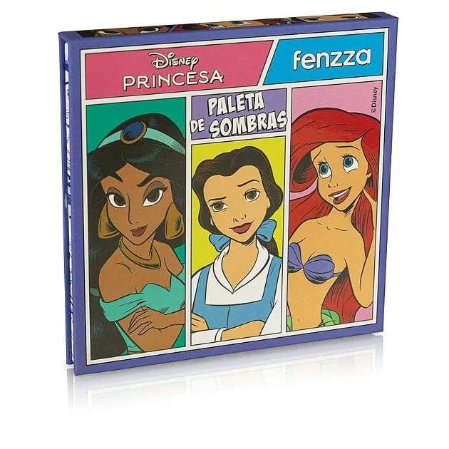 Paleta de Sombras 16 Cores Matte e Cintilante  Princesas Disney  - Fenzza LANÇAMENTO