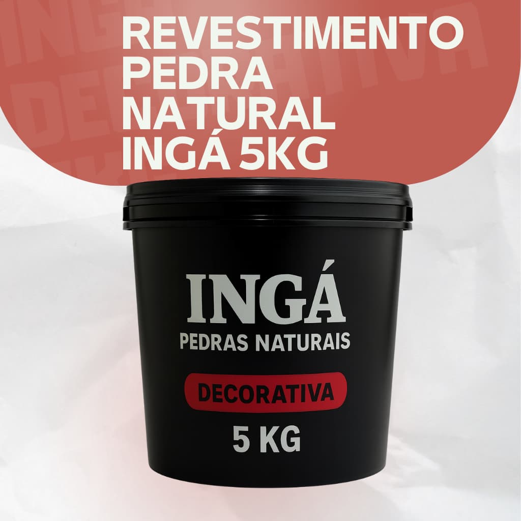 Revestimento Pedra Natural 5kg – Efeito Decorativo para Paredes, Calçadas e Escadas