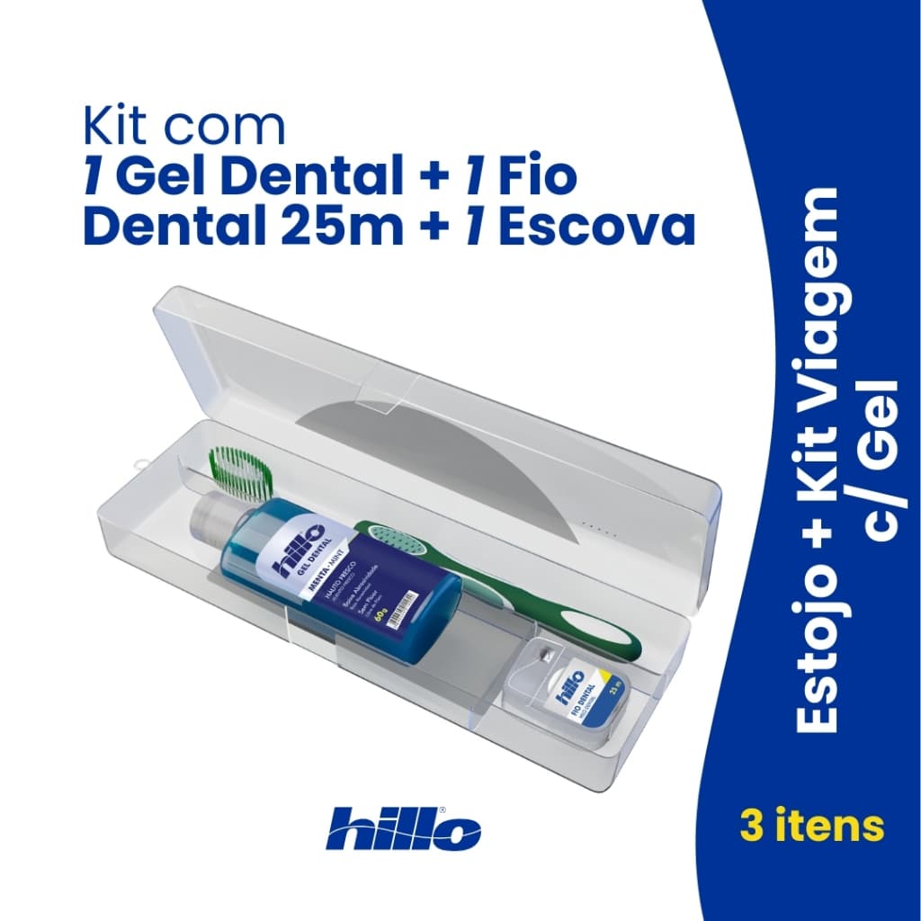 Estojo Kit Viagem Gel Hillo
