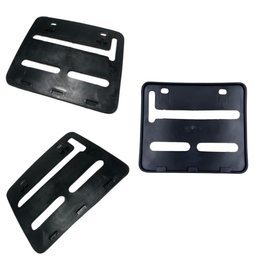 Suporte de placa Moto Padrão Mercosul —Moldura Plástico Injetado Reforçado Qualquer  Moto  Universal