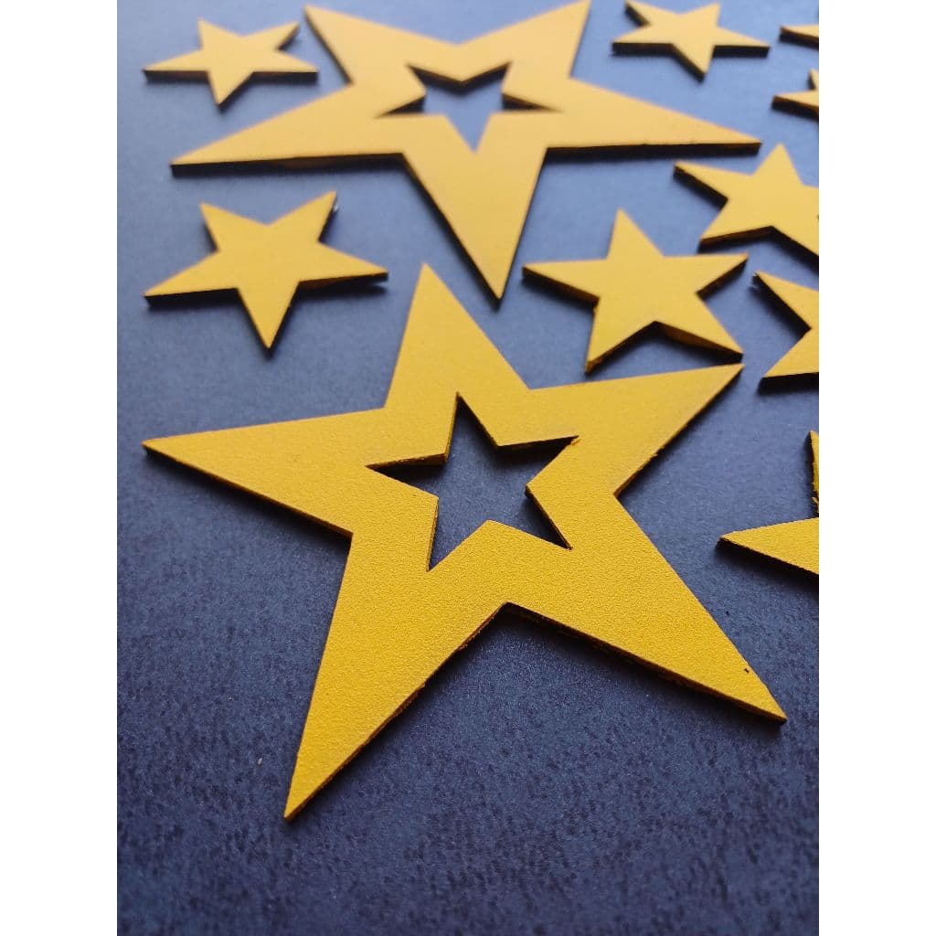 💛 Kit Estrelas Cadentes (20 Peças) - MDF Cru ou Pintado! 💛 Festa / Aniversário / Decoração