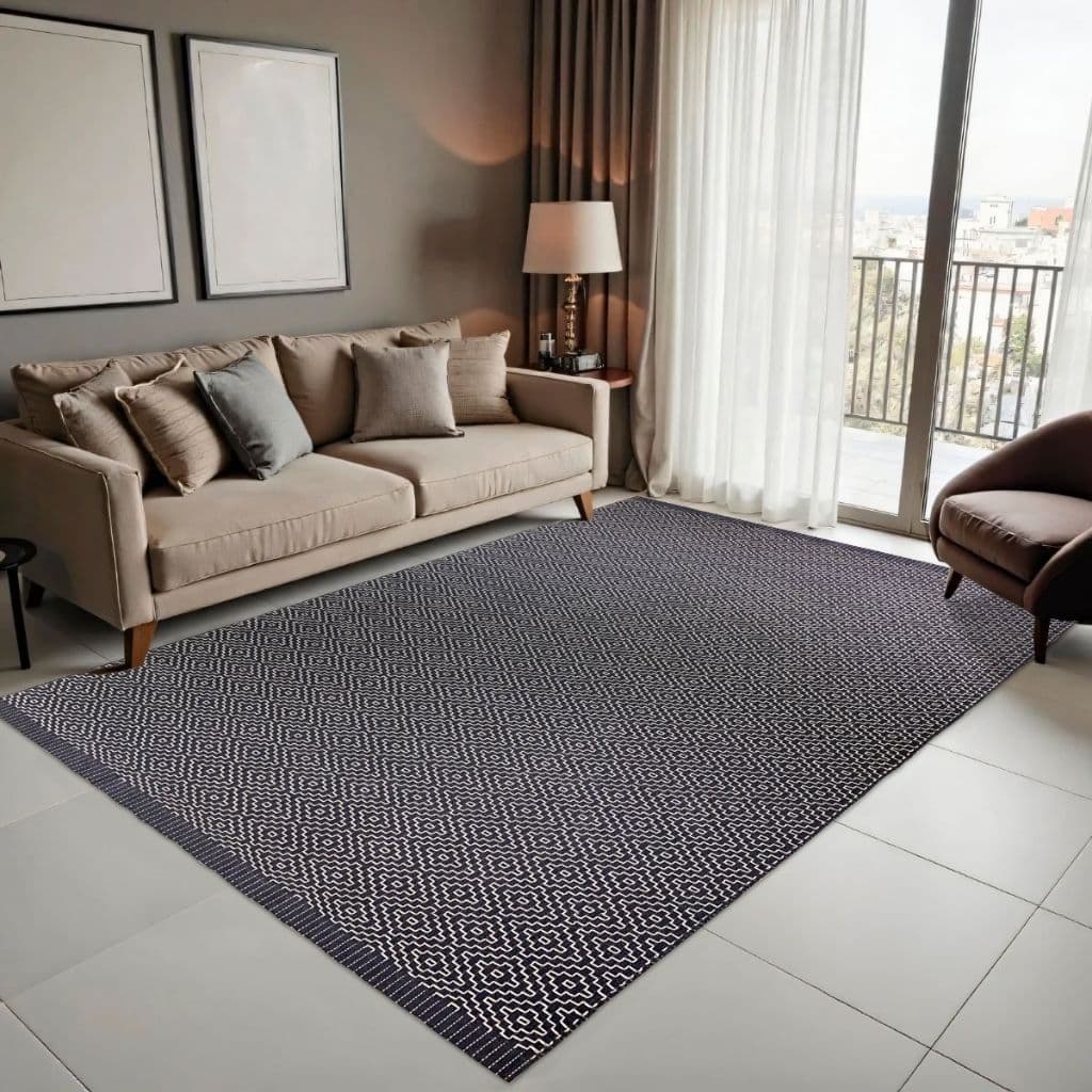 Tapete Sala Quarto Tramê Luxo 1,50m X 2,00m Decorativo Moderno
