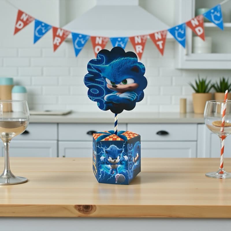 Centro de mesa Sonic Personaluzado