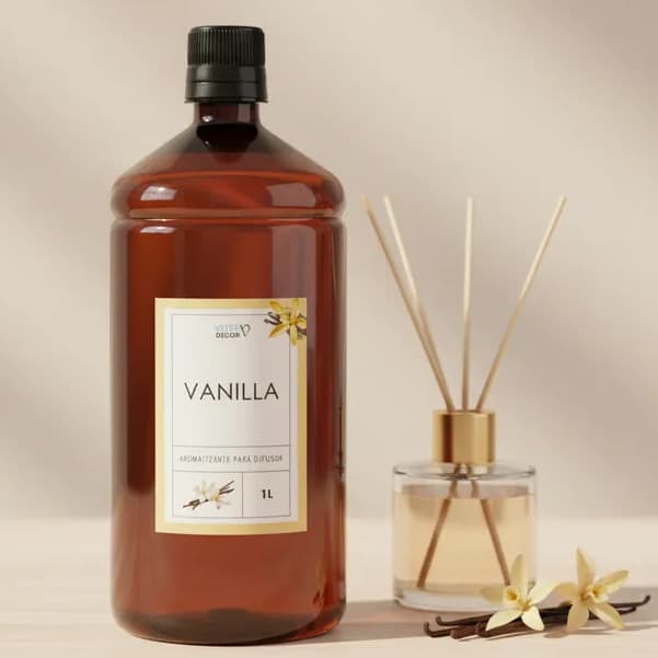 Refil de Aromatizador para Difusor de varetas Aroma Vanilla Daslu 1 LITRO