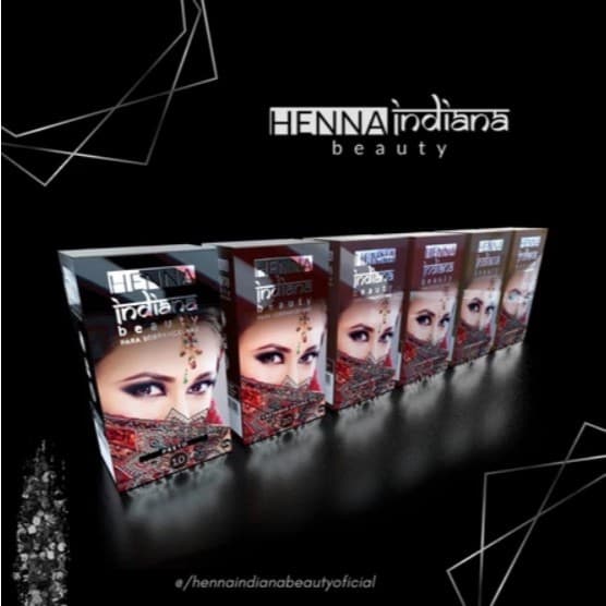 Henna Indiana Beauty Sobrancelhas Designer Cor Preto Castanho Natural Medio Claro Escuro Loiro 1,1g
