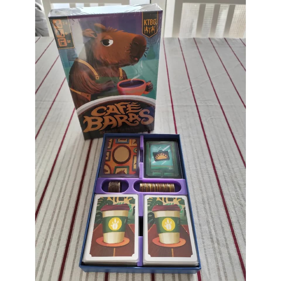CafeBaras Café Baras CaffeeBaras Insert 3D Cabe jogo completo + moedas e Compatível com sleeve