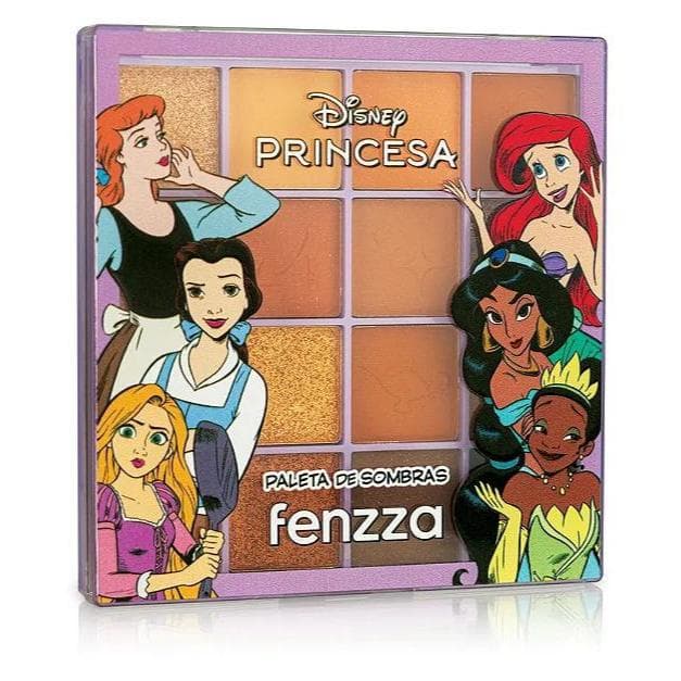 Paleta de Sombras 16 Cores - Princesas Disney  - fenzza