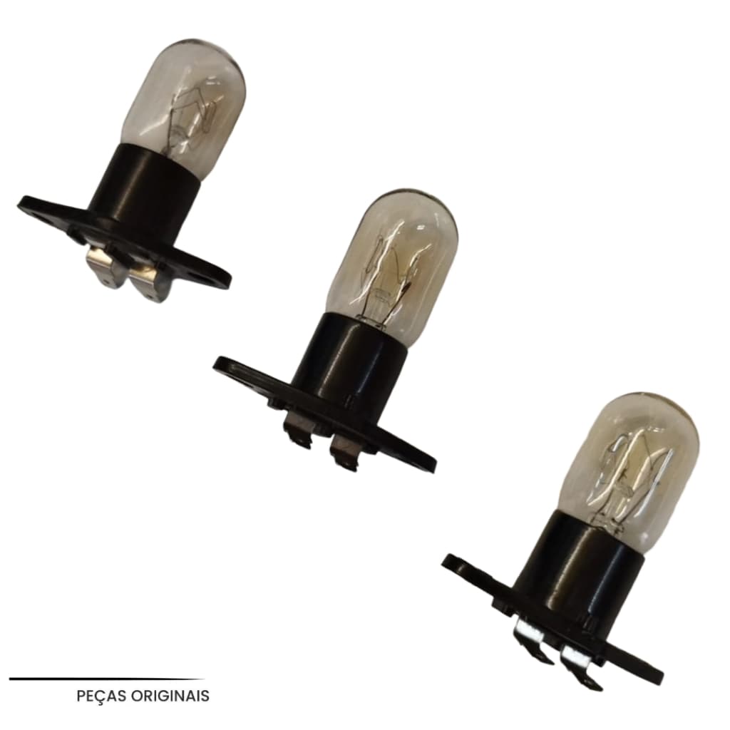 Kit 3 Lâmpadas Microondas 127v Originais Usadas