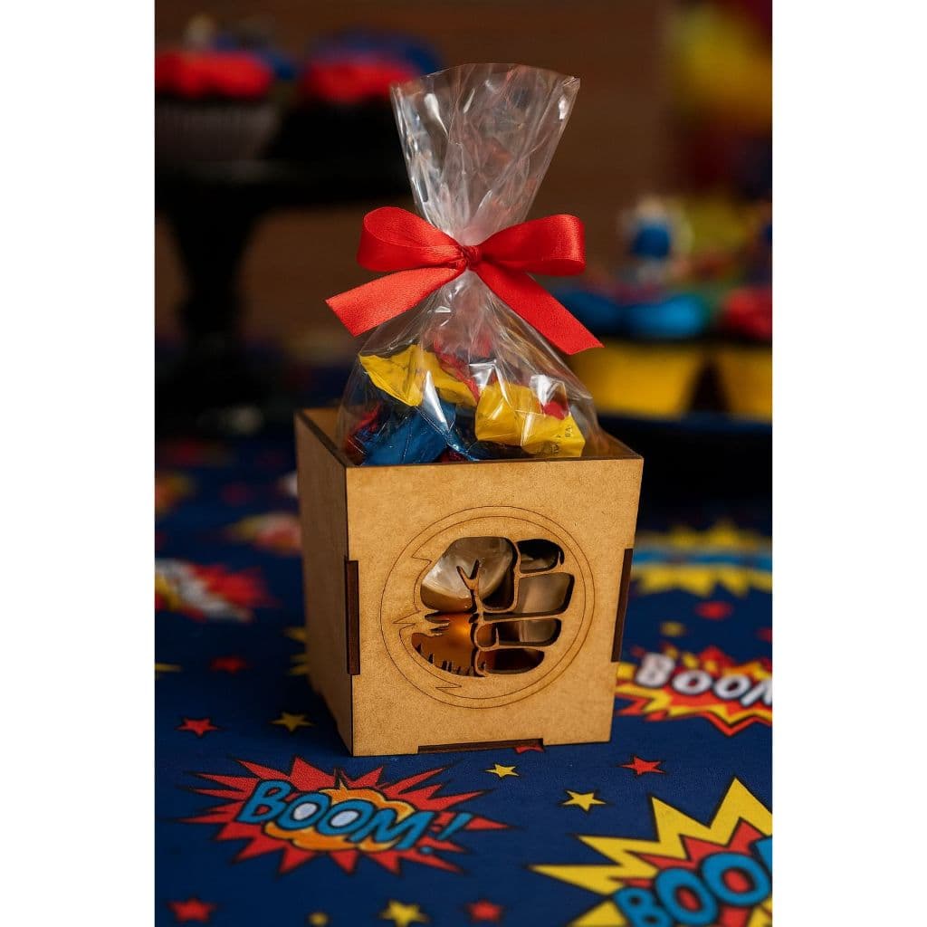 Kit 10 Cachepot Mão Incrível Hulk Mdf Crú Lembrancinha Festa Aniversário