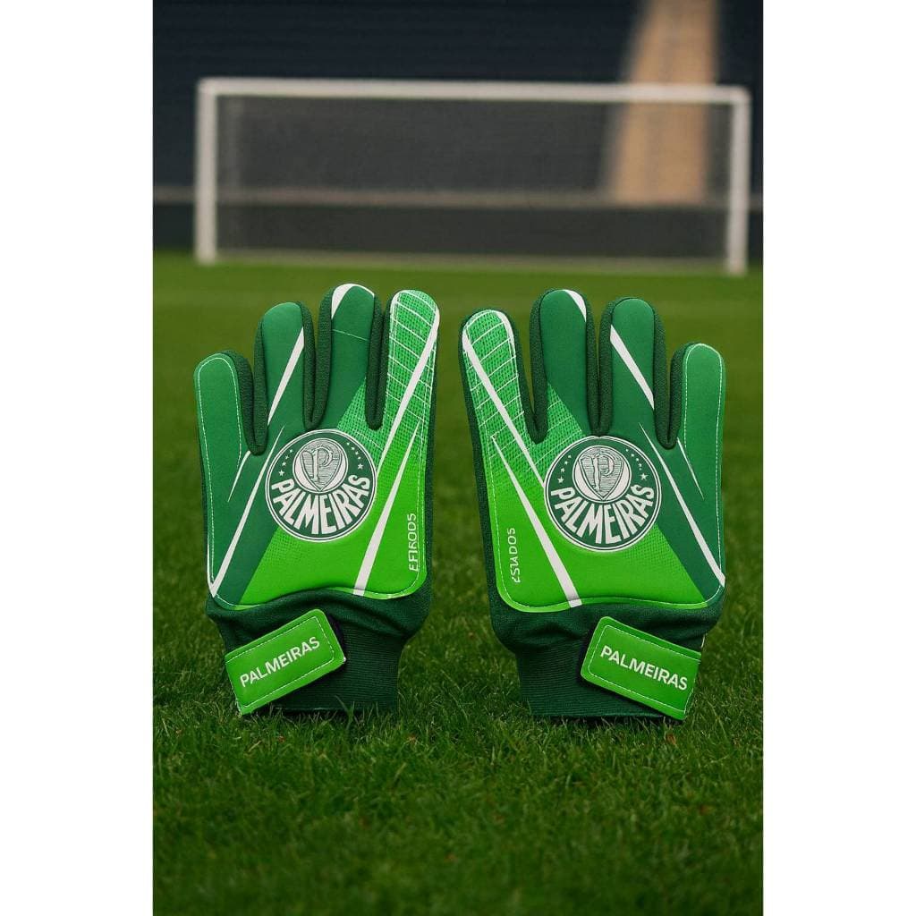 Luva de Goleiro Infantil DRB do Palmeiras Licenciada Futebol  Jogo e Treino Unissex