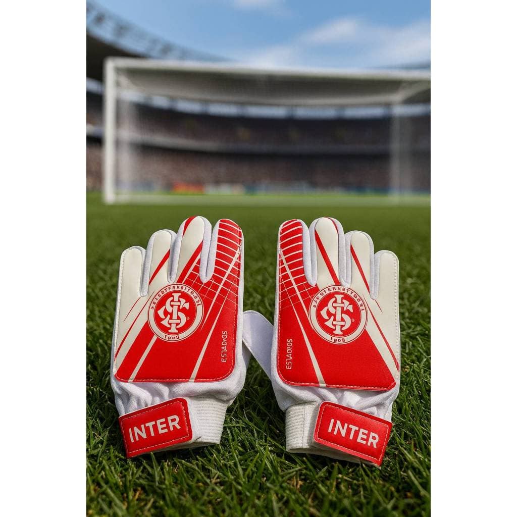 Luva de Goleiro Infantil DRB do Internacional Licenciada Futebol  Jogo e Treino Unissex