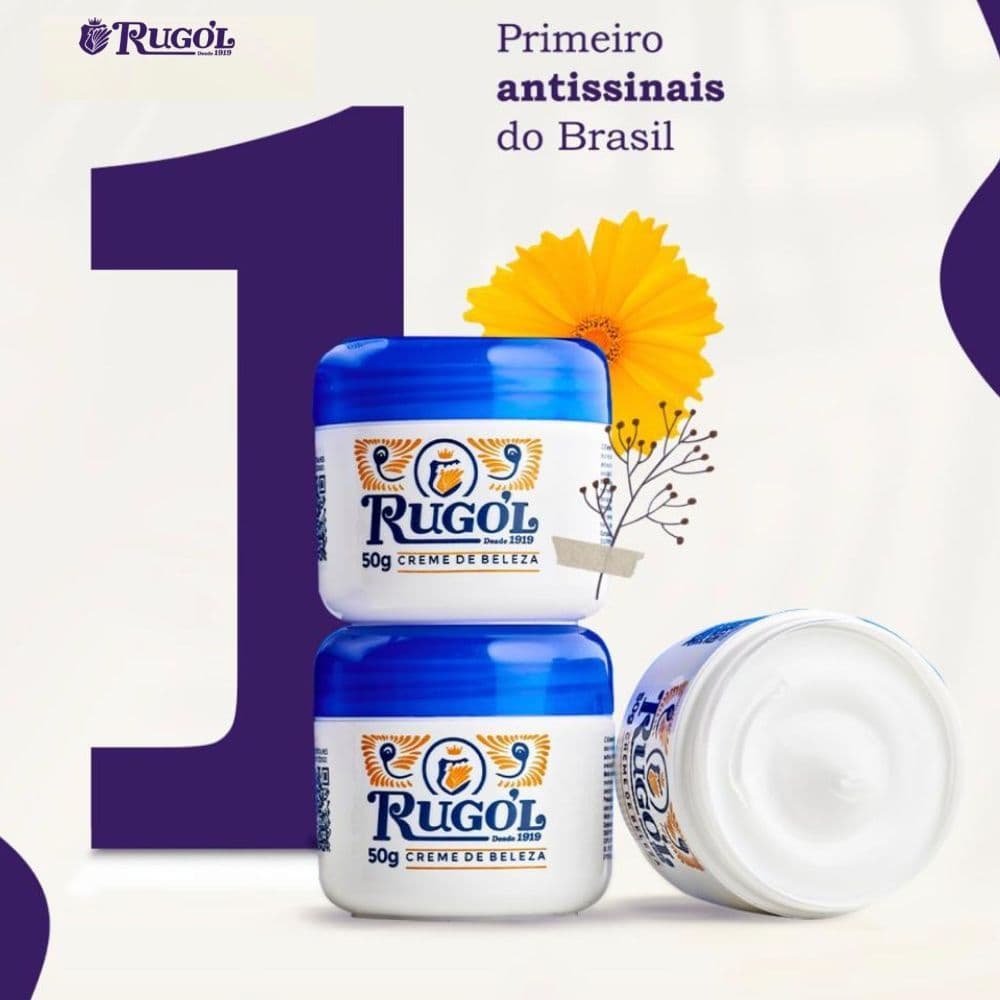 CREME RUGOL ANTI RUGAS TRADICIONAL - POTE 50g