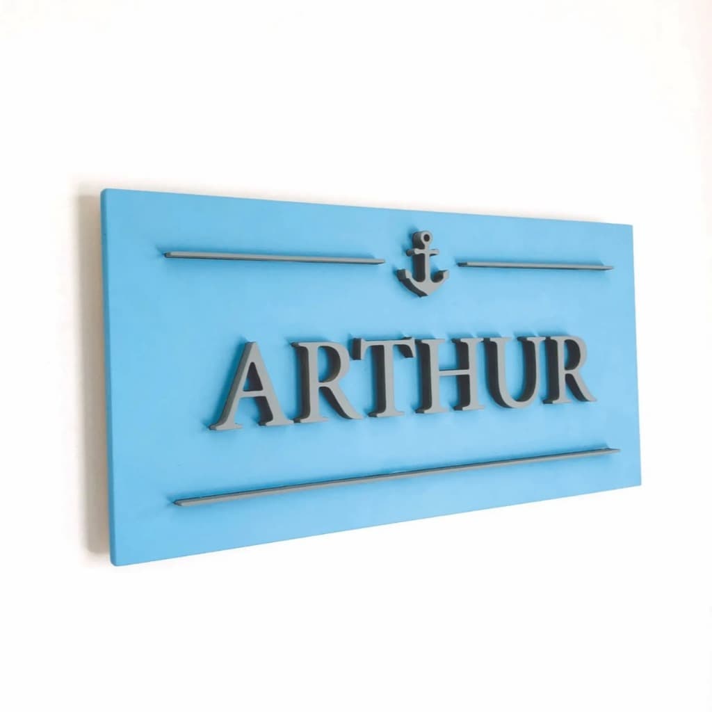 Placa Personalizada para Porta Quarto Bebê