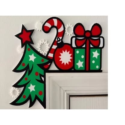 Enfeite Natalino Porta Árvore Presente Bastão Doce Decoração Festiva Colorida Charmosa