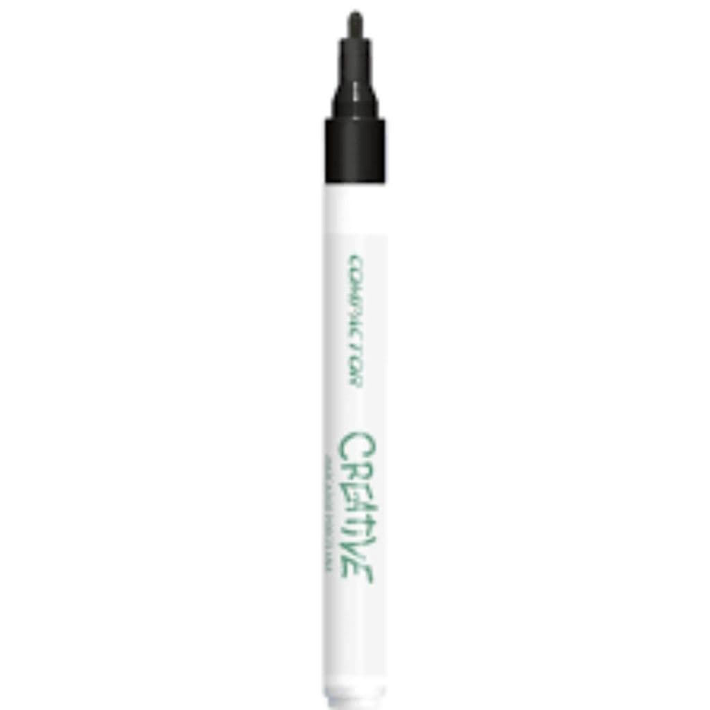 CANETA PARA PORCELANA PRETA - PONTA FINA (1-2mm)