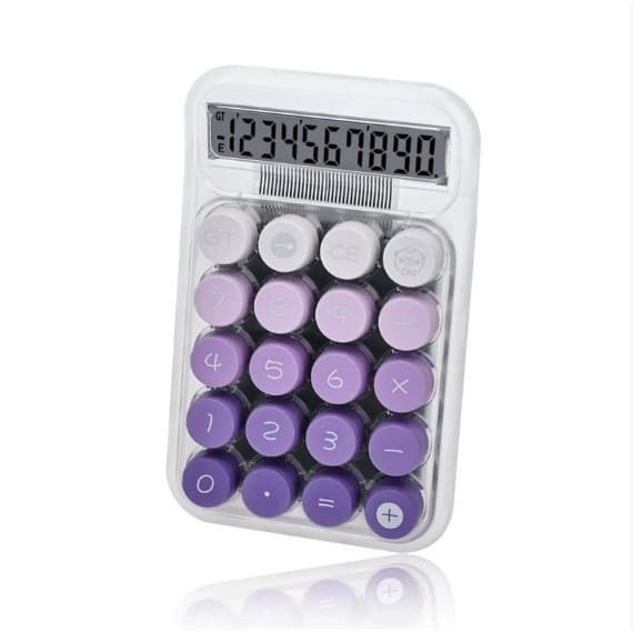 Calculadora Portátil 10 dígitos Com Tela LCD Grande, Material ABS, Teclas Arredondadas e Operação fácil Escritórios