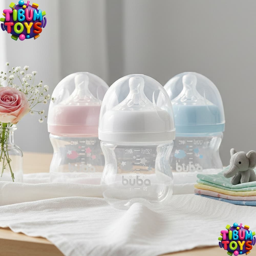 Mamadeira Easy Flow Nuvem 120ml Anticólica Buba Bico Fluxo 1 Ultrasoft Anti Vazamento