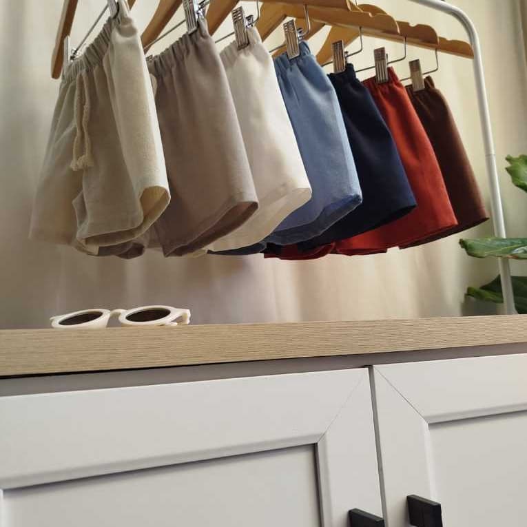 Kit 4 Bermudas Infantis Linho Tamanhos 1 a 6 anos
