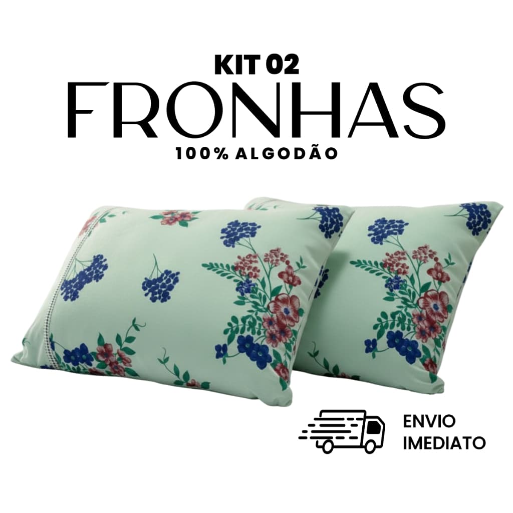 Kit 2 Fronhas Estampadas Malha Grossa 100% Algodão Premium Super Macias Envio Imediato