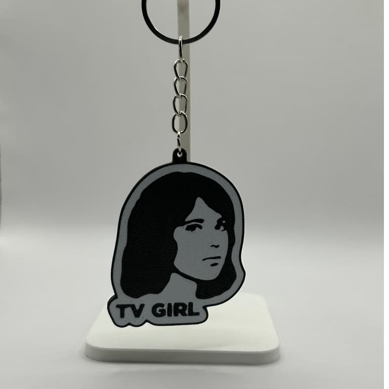 Chaveiro Banda TV Girl – Estilo Indie Retrô