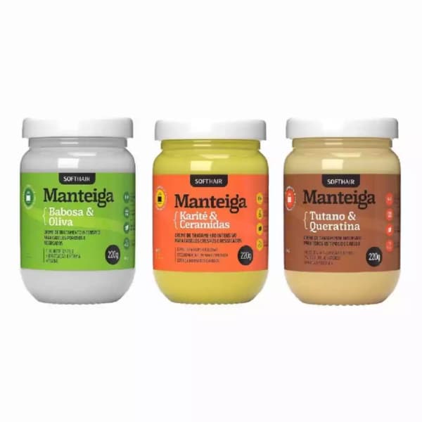 Manteiga Capilar creme 220g Softhair Escolha a sua