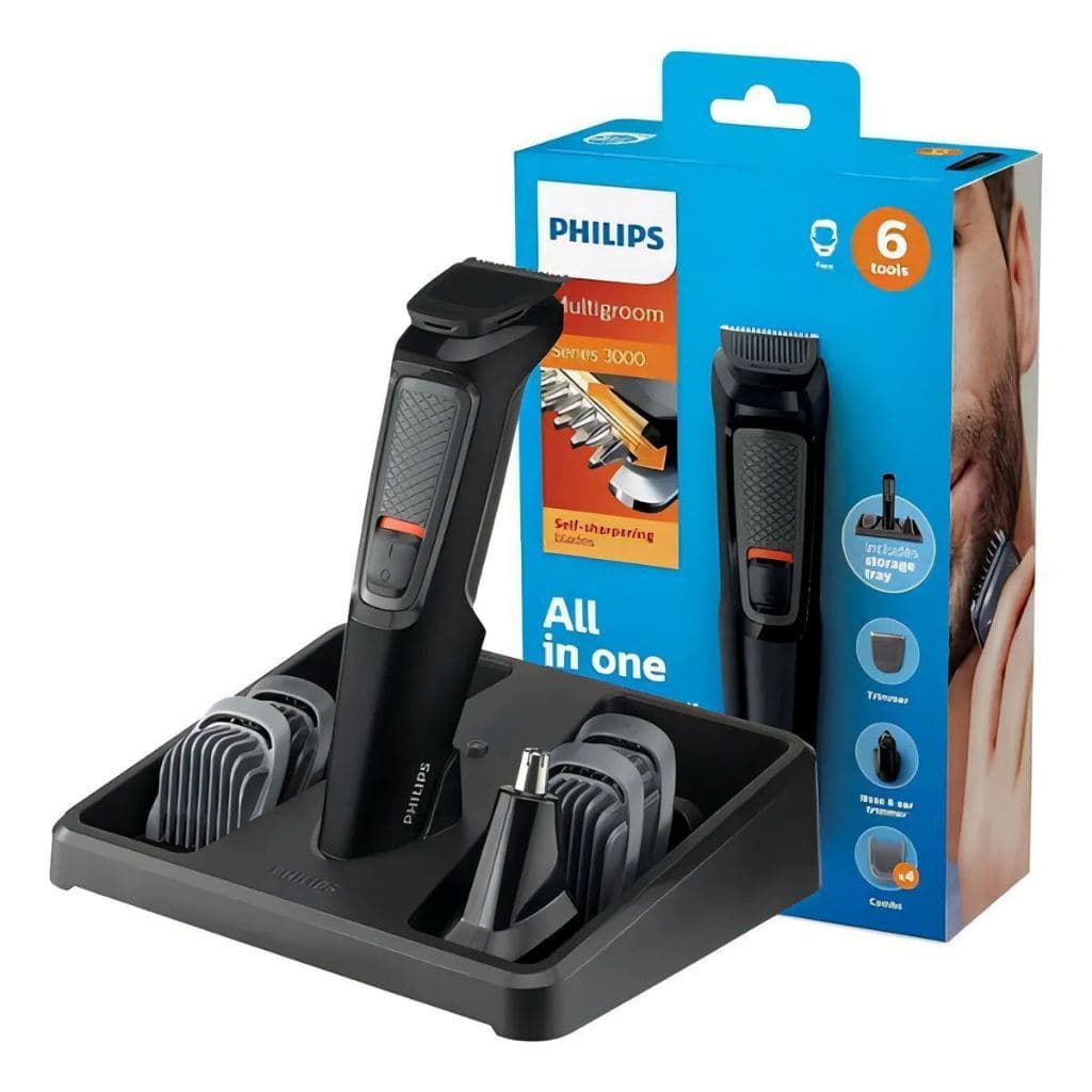 Aparador De Pelos Barbeador Philips Multigroom 6 Em 1 Mg3711