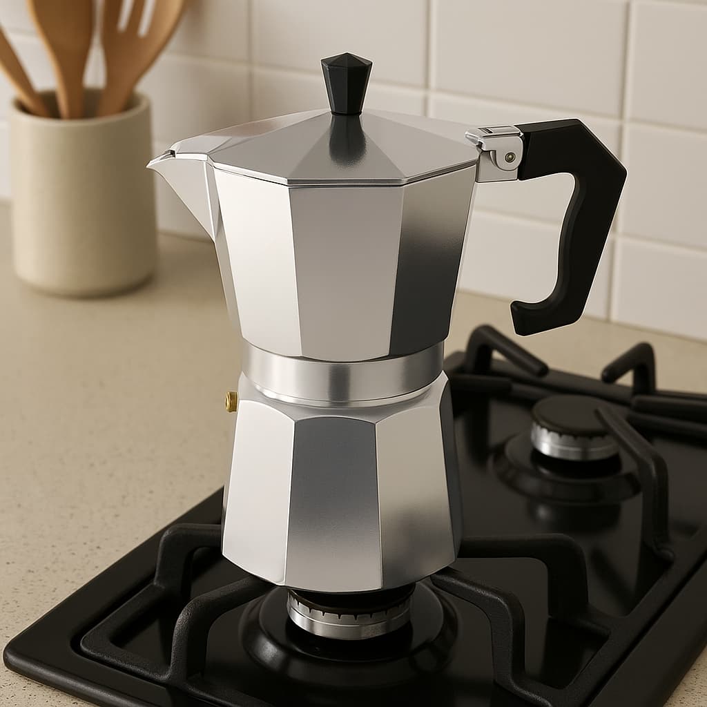 Cafeteira Italiana Inox 450ml 9 Xícaras Café Expresso