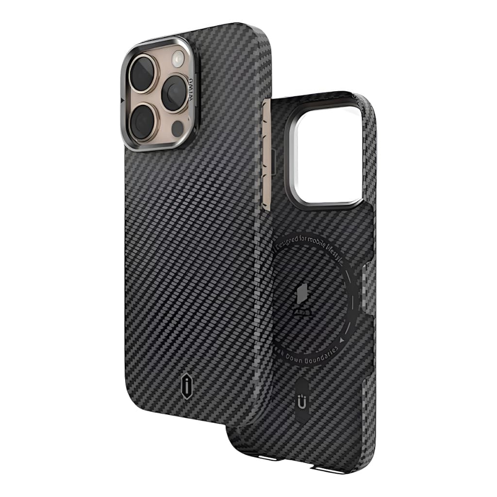Capa Magnética Para Iphone 16 Pro Aramid Air Kevlar Wiwu Preto Pro