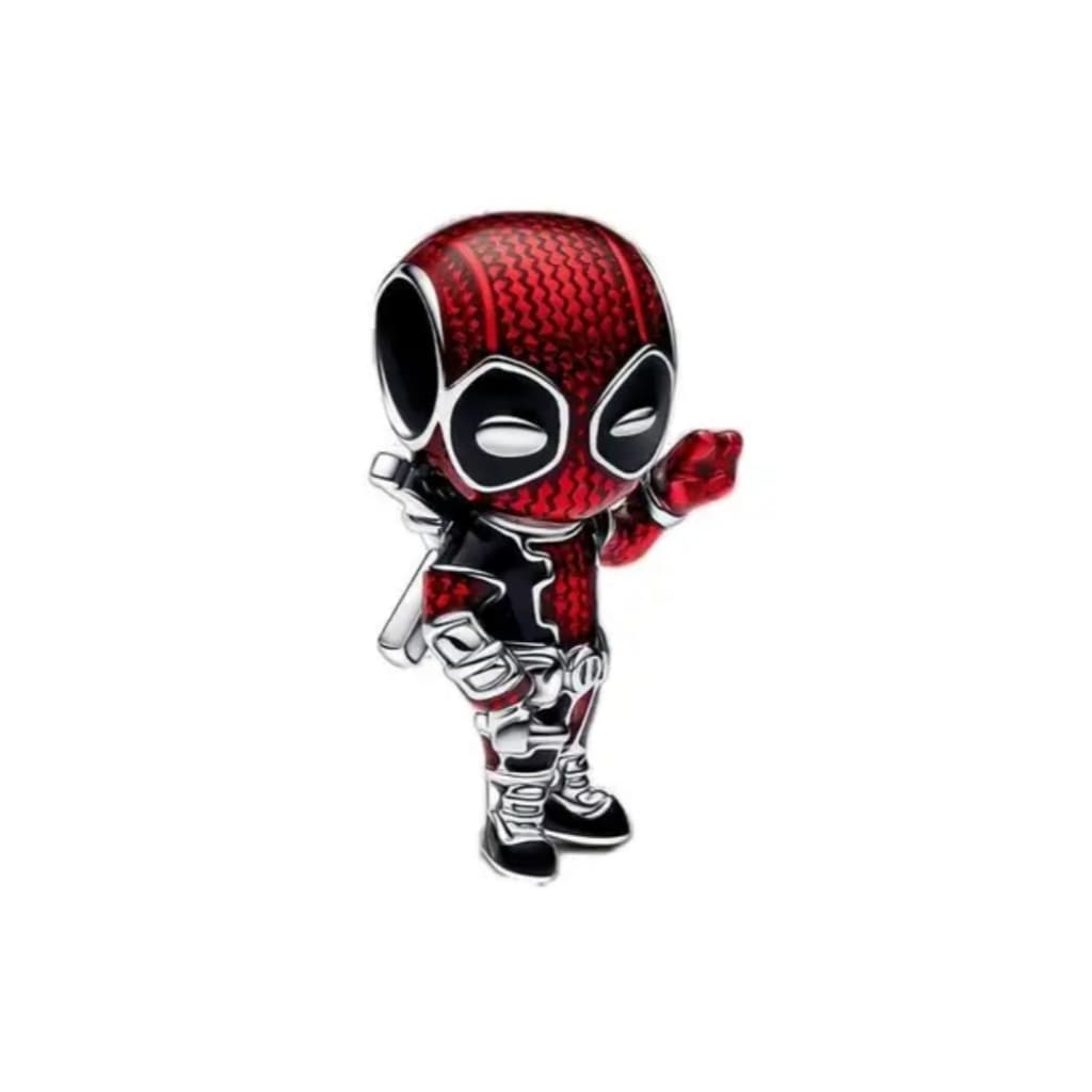 Berloque Compatível Pingente Pulseira Prata Deadpool Wolverine X-men Mutantes Amigos Para Sempre