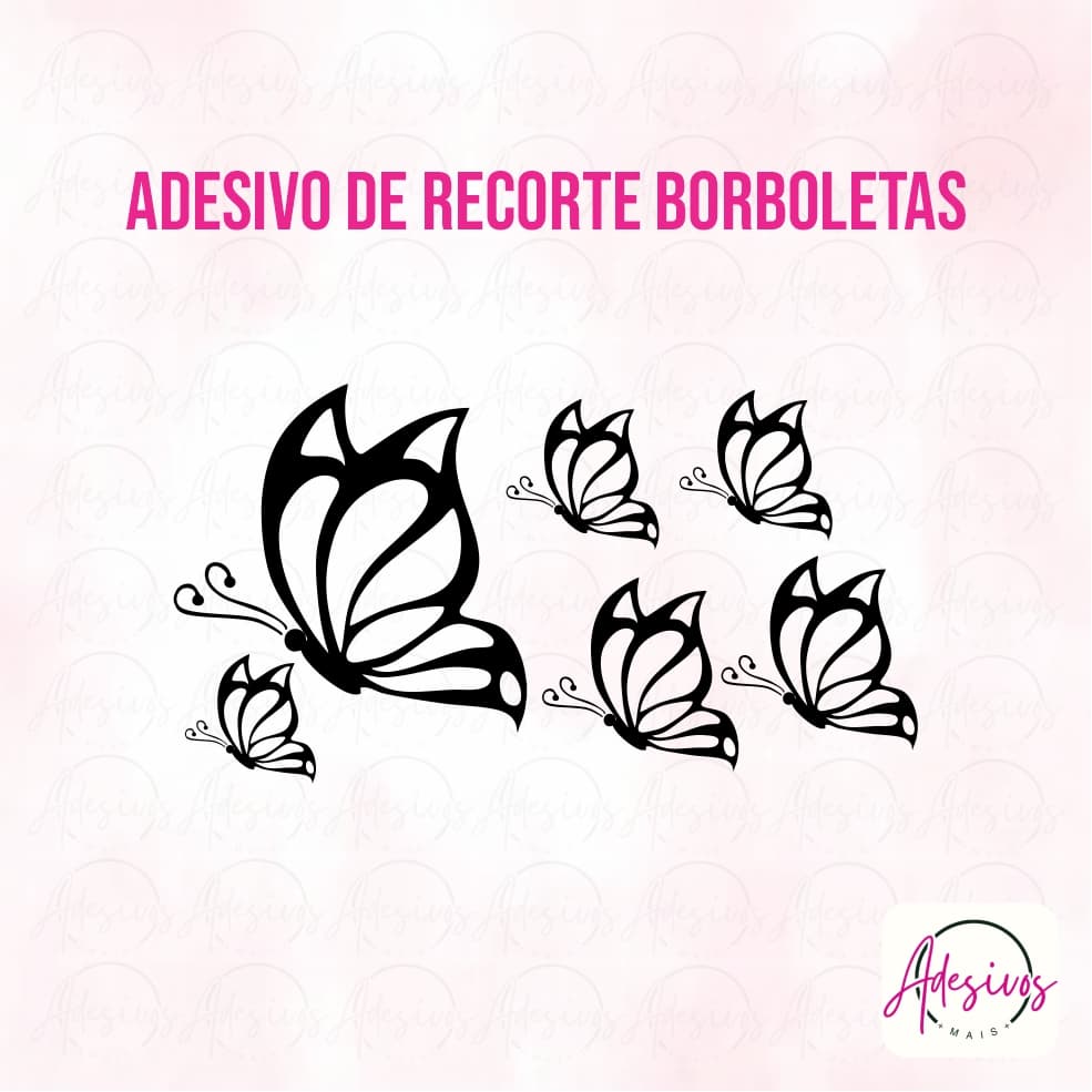 Adesivo Borboleta Kit com 6 unidades, Carro, Moto, Notebook - Varias Cores