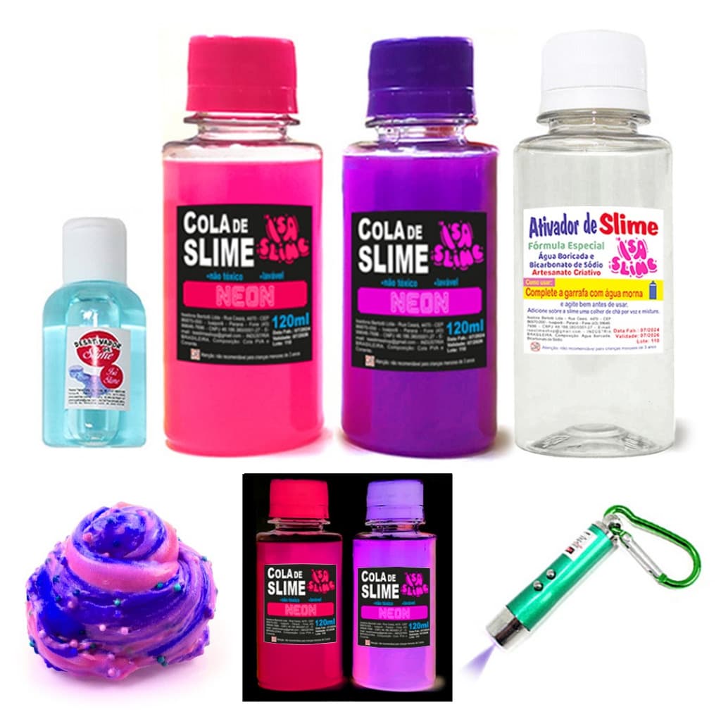 Mini Kit Para Fazer Slimes Completo Super Oferta