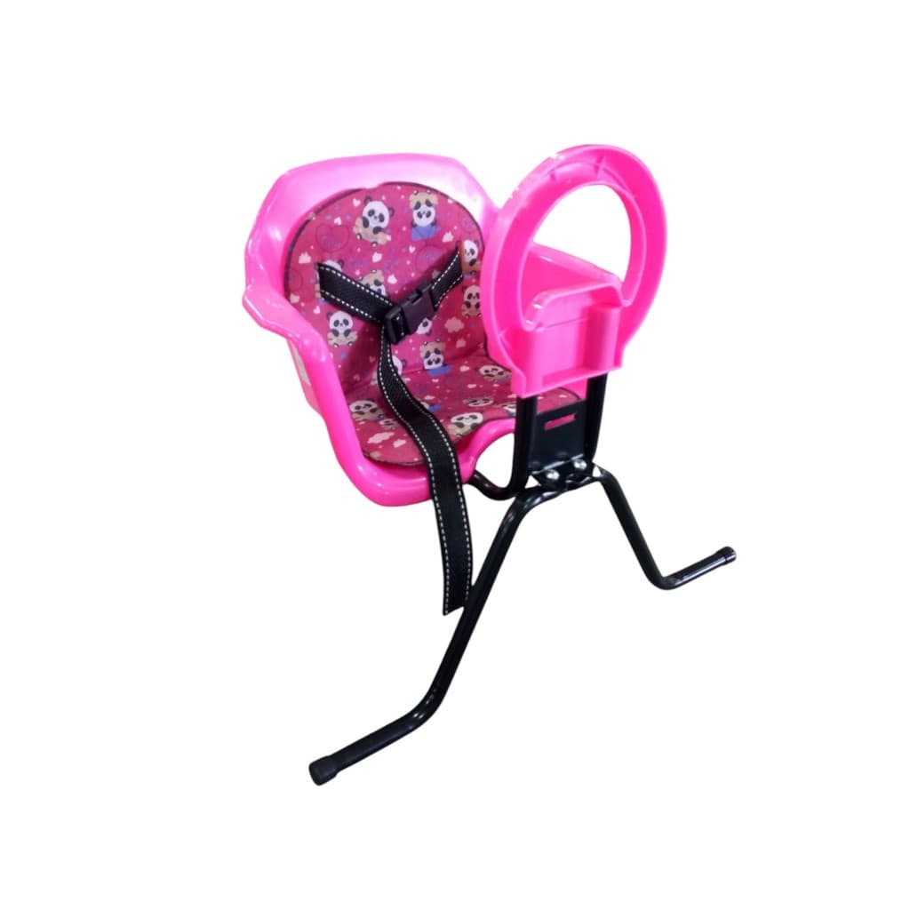 Assento Infantil Dianteiro para Bicicleta Rosa – Com Cinto e Guidão