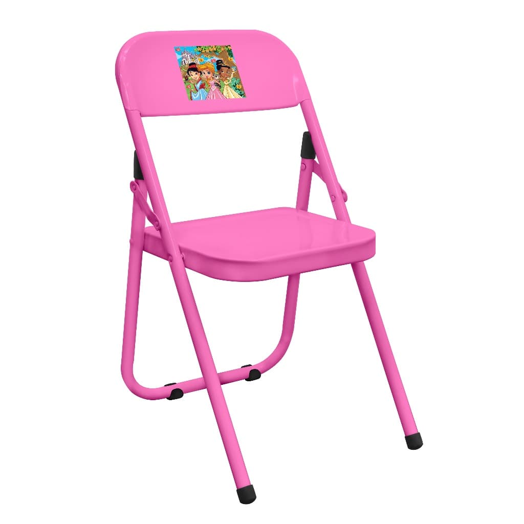 Cadeirinha Infantil Criança Desenhos Divertidos Fantasia Rosa Confortável Lanchinho