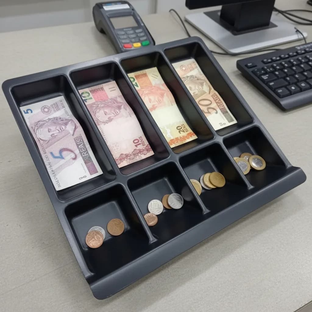 Gaveta de Dinheiro Porta Notas Niqueleira