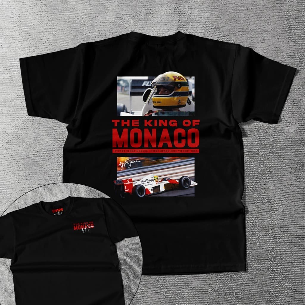 Camisa Masculina 100% Algodão F1 Lewis Hamilton Monaco Corrida
