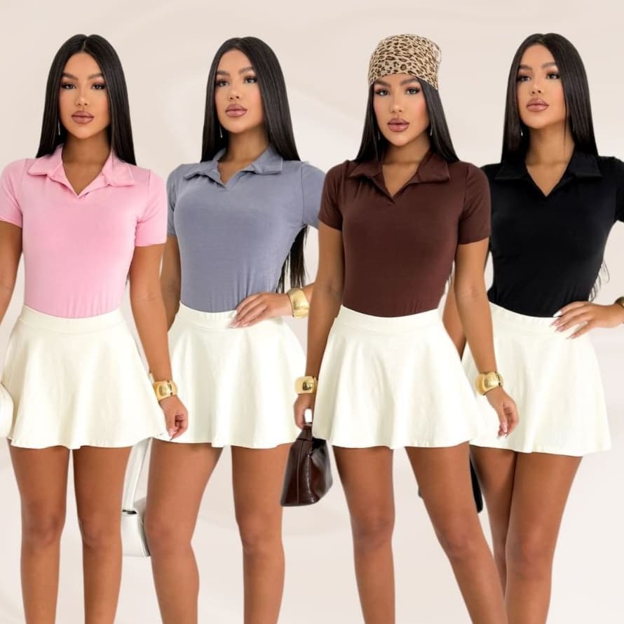 Blusa Polo Feminina SUPLEX Premium | Super Conforto Moda 2026