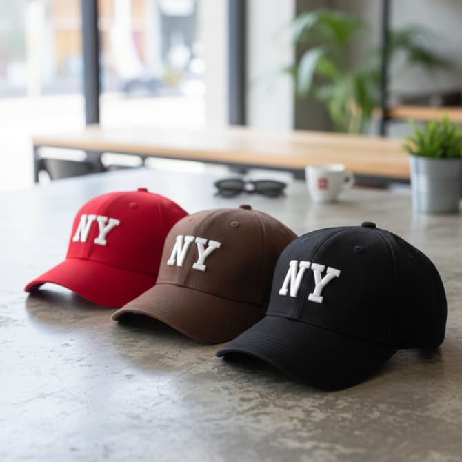 Kit 3 Bonés NY Ajustáveis Perfeitos para Moda Urbana e Esportiva Aba Curva Extremamente Confortáveis