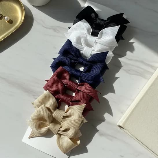 Kit 10 Laços Para Cabelos Adulto e Infantil Delicados e Elegantes Alta Qualidade Cores Vivas