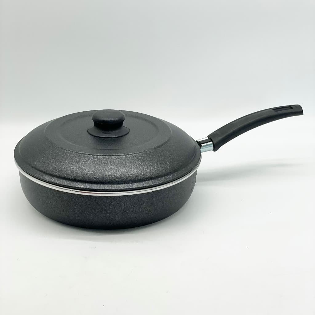 Frigideira de Alumínio Nº 22 | 22cm | Linha Color | Com Tampa | Fabricação Própria