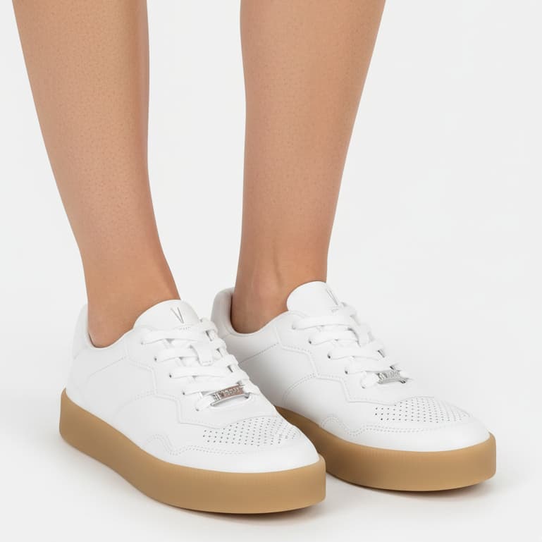 Tênis Feminino Vizzano Branco Casual Social Confortável para Trabalho Caminhada 1444.101