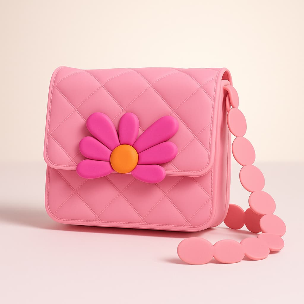 Bolsa Infantil Minimalista Transversal Rosa Várias Cores Casual Linda - Promoção Envio