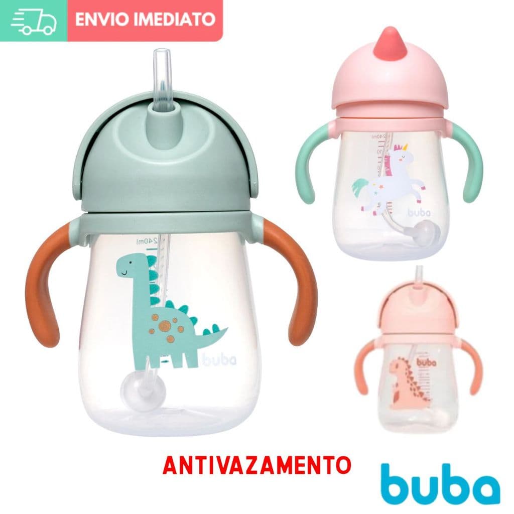 Copo Transição Bebe Treinamento CANUDO Anti-vazamento - Copinho ia - introdução alimentar