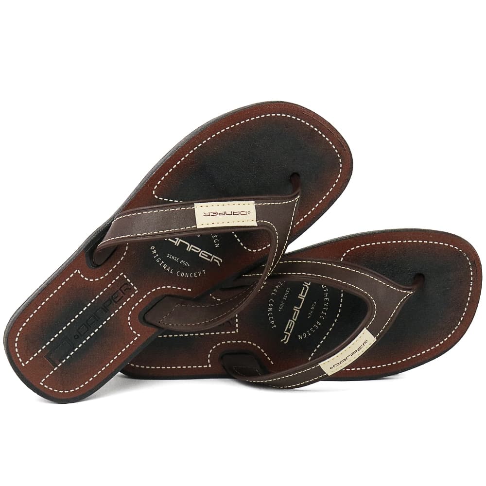 Chinelo Masculino Sandália Antistress Danper Café