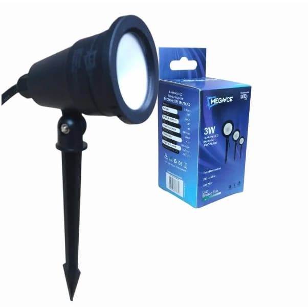 Espeto Luminária De Jardim 3w Verde Residencial Comercial Led - MGC