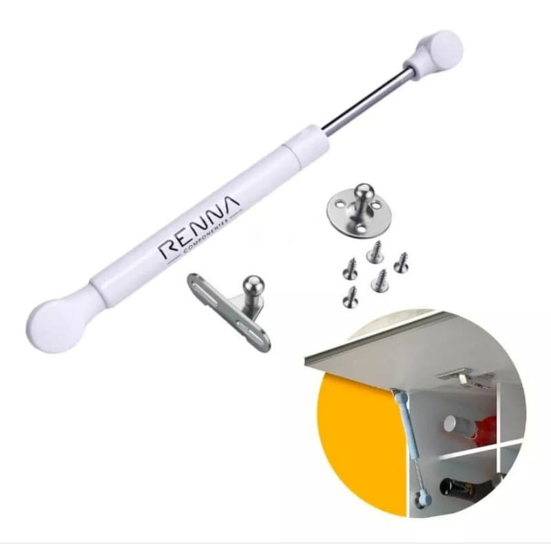 Kit com 2 UND Pistão a Gás Comum para Armario com Amortecedor