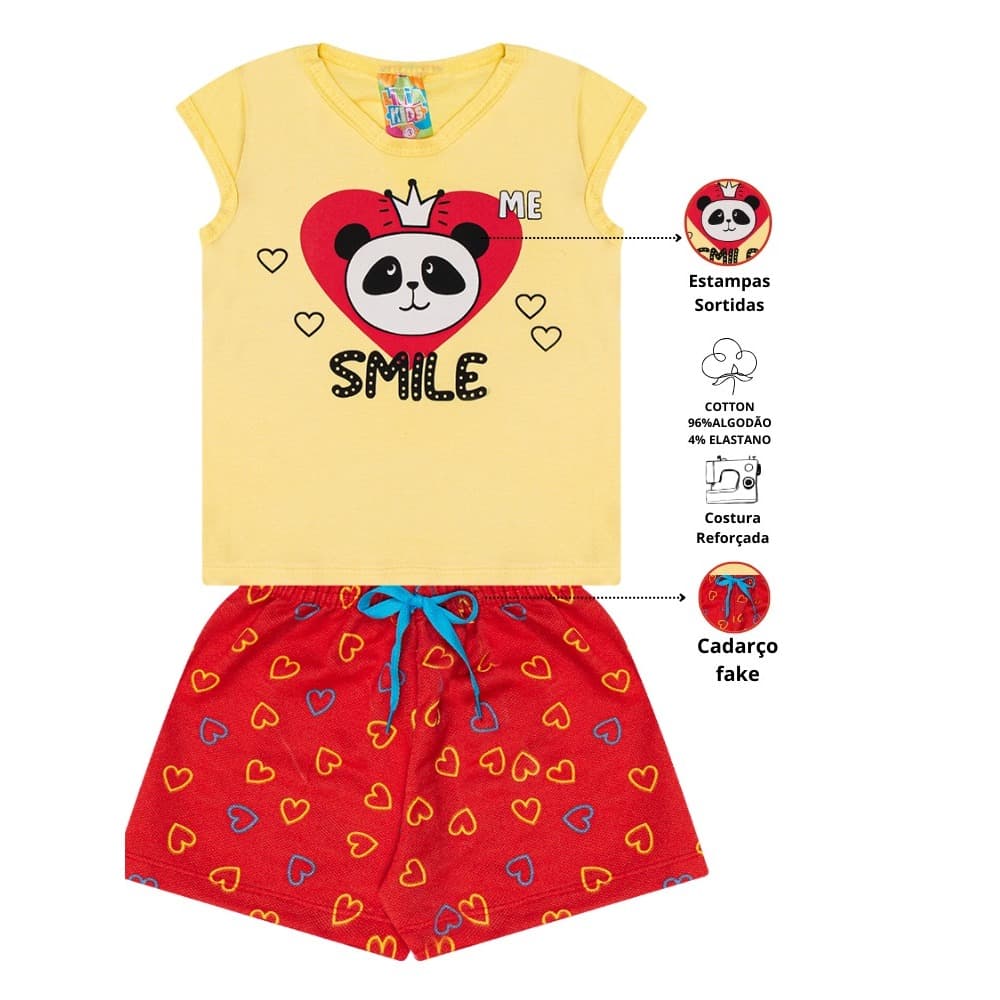 Conjunto Feminino Algodão- Sortidos/ Conjunto Premium Infantil/Infantojuvenil- Melhor Preço