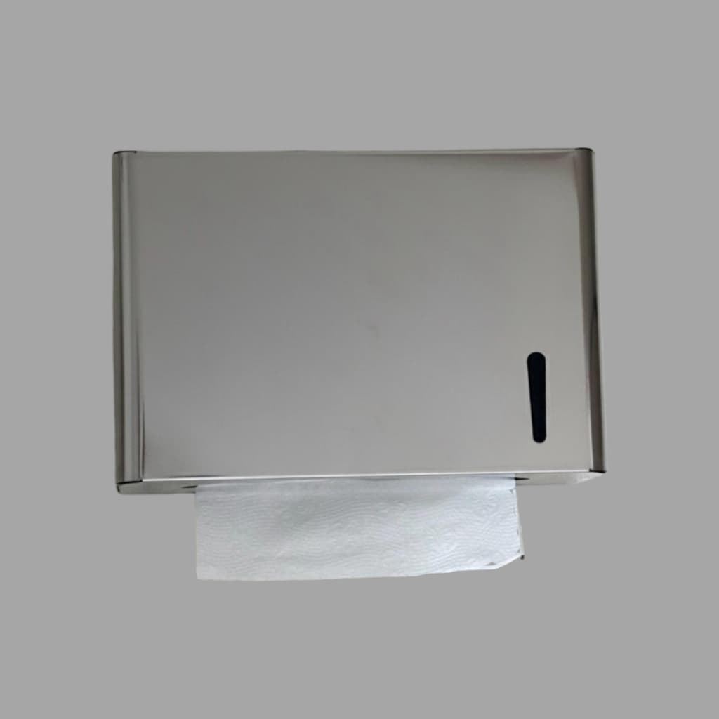 Toalheiro Inox Brilhante Dispenser Papel Toalha Interfolha