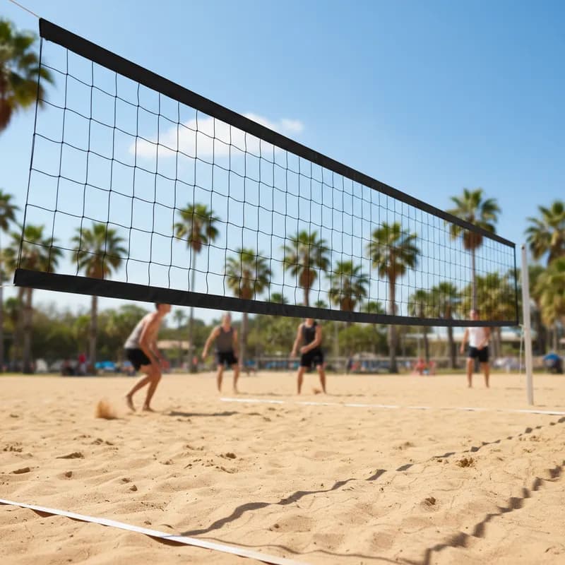 Rede de Vôlei 4 Metros Amador 2 Faixas com Proteção U.V Atende Volei e Futevolei Recreativo
