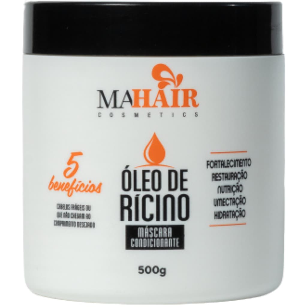 Mascara Capilar Óleo de Rícino 500g Hidratação Profunda e Nutrição - Promoção Black Friday !